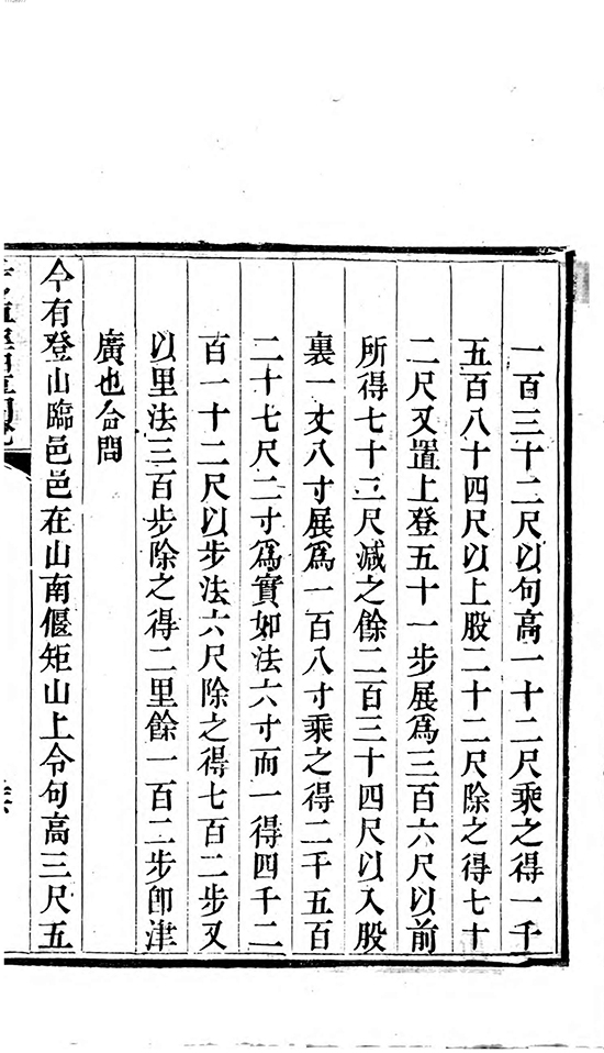 清 李潢《九章算术细草图说》深入阐释中国古代第一部数学专著