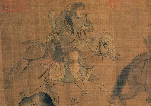《文姬归汉图》:宋代画笔里,蔡文姬跨越万里的归乡悲歌 历代国画 第5张-墨韵书香