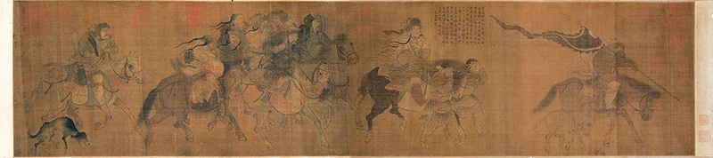 《文姬归汉图》:宋代画笔里,蔡文姬跨越万里的归乡悲歌 历代国画 第2张-墨韵书香