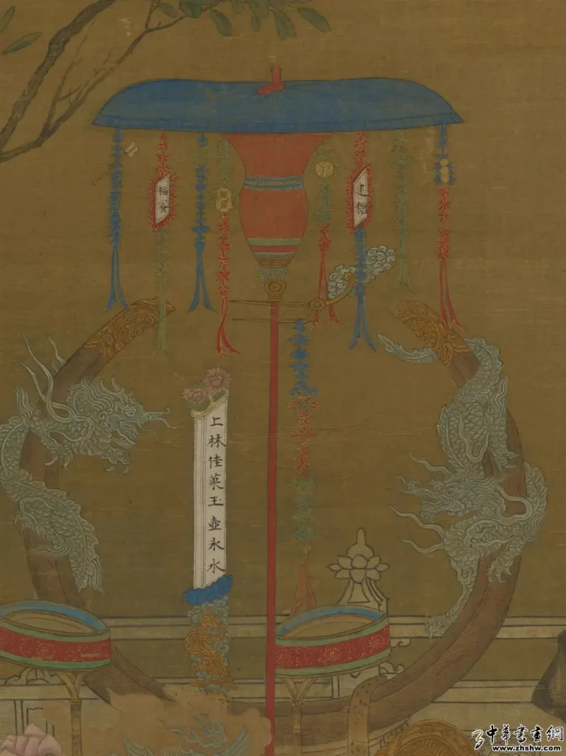 宫廷里的 解暑地摊——明佚名《夏季货郎图》 历代国画 第2张