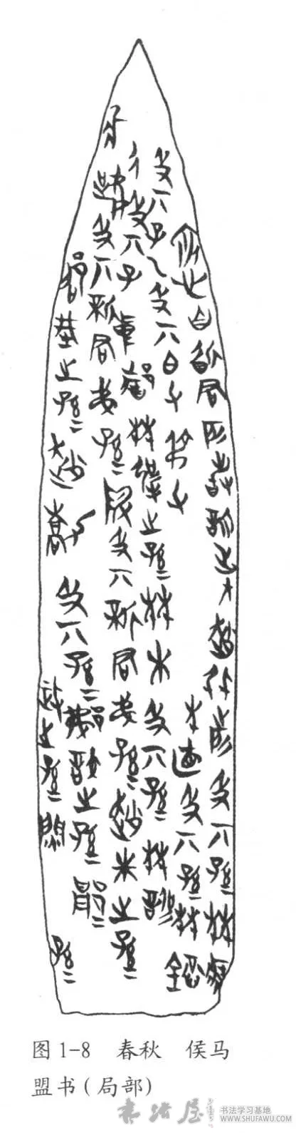 提按顿挫始现身—春秋战国后期书法 书画知识 第2张-墨韵书香