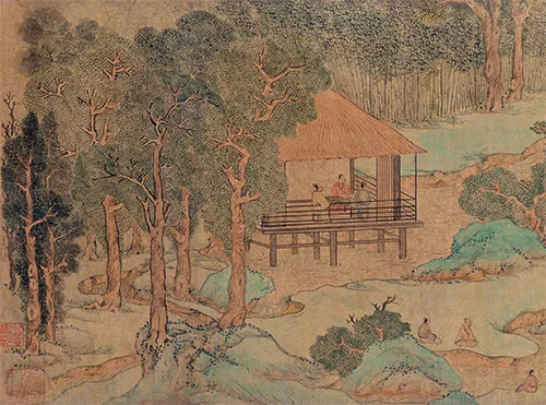 当吴中风雅遇见魏晋风度:文徵明《兰亭修契图》里的文人理想 历代国画 第9张-墨韵书香