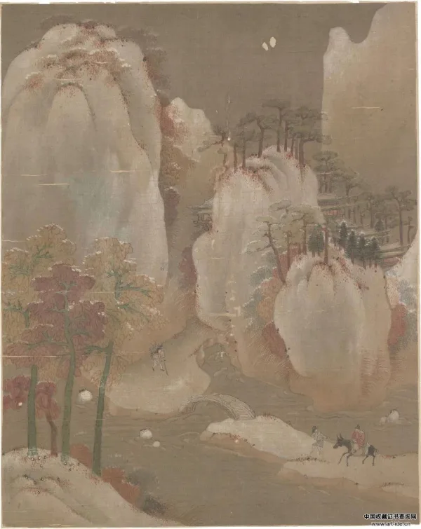 下雪时古人在做什么？寒江钓雪图（画雪景、雪景山水图） 历代国画 第19张