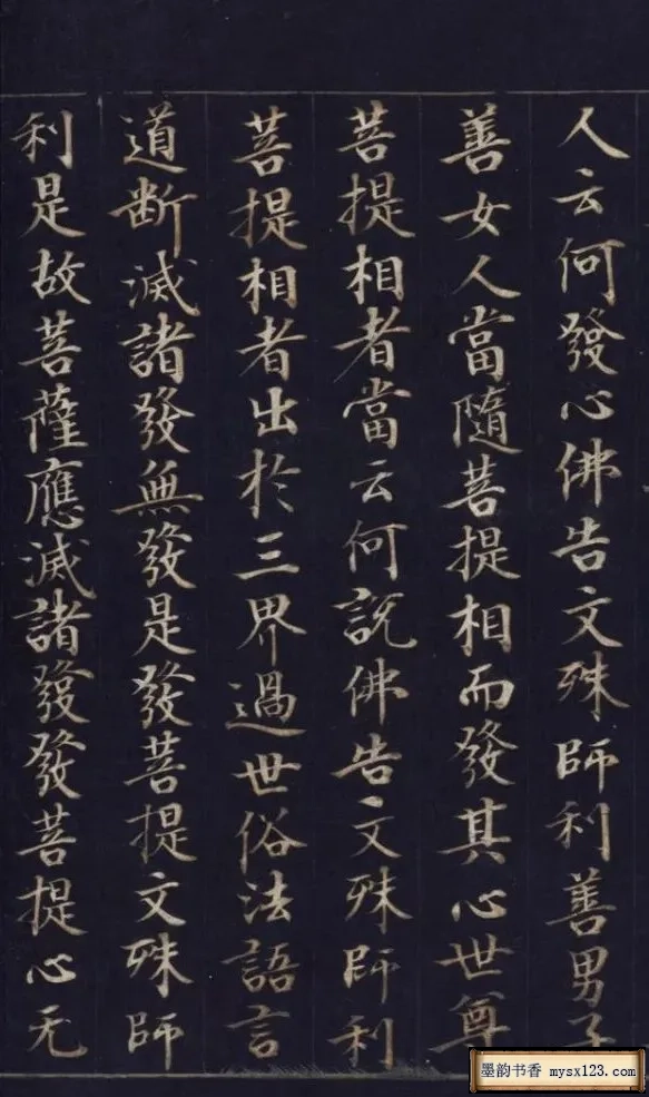 看看朝鲜的银字楷书,通篇闪闪发光,完美无瑕,令丑书者汗颜不已 历代书法 第5张-墨韵书香
