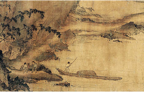 南宋马远《春雨富士图卷》打破传统山水构图方式“马一角” - 墨韵书香