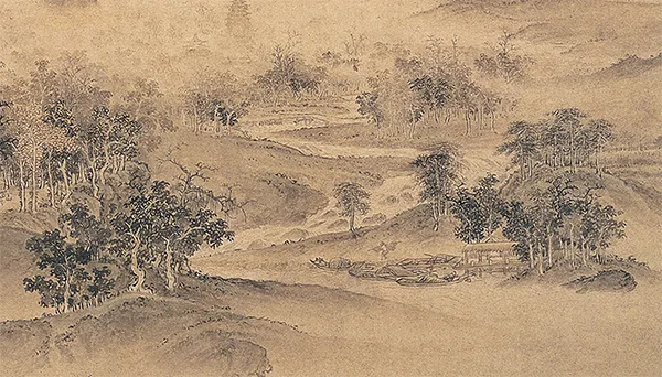 被低估的宋徽宗:他画的秋天,藏着宋代山水的转身《溪山秋色图轴》 历代国画 第1张-墨韵书香