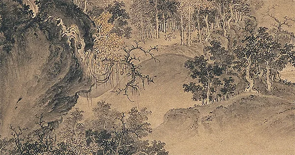 被低估的宋徽宗:他画的秋天,藏着宋代山水的转身《溪山秋色图轴》 历代国画 第6张-墨韵书香