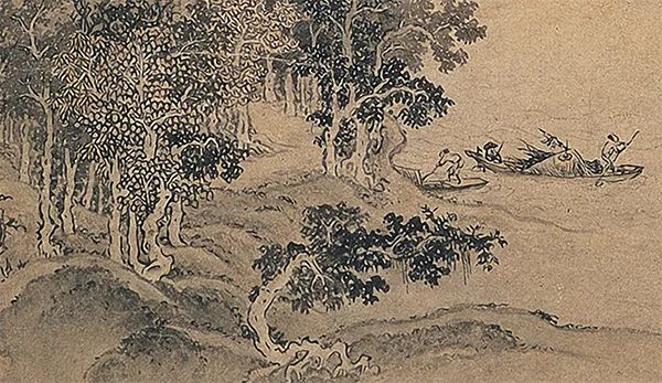 被低估的宋徽宗:他画的秋天,藏着宋代山水的转身《溪山秋色图轴》 历代国画 第7张-墨韵书香