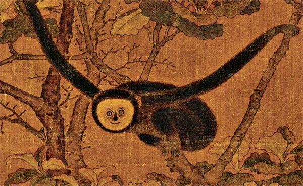 画马宗师的奇趣神作:3只猿闹枝头,2匹马奔树下,藏着中国人的心性大智慧《猿马图》 历代国画 第6张-墨韵书香