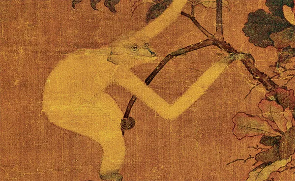 画马宗师的奇趣神作:3只猿闹枝头,2匹马奔树下,藏着中国人的心性大智慧《猿马图》 历代国画 第3张-墨韵书香