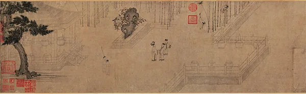 一根线条画尽千年风骨:李公麟笔下,中国人最高级的长寿与优雅《商山四皓会昌九老图》 历代国画 第4张-墨韵书香