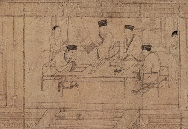 一根线条画尽千年风骨:李公麟笔下,中国人最高级的长寿与优雅《商山四皓会昌九老图》 历代国画 第9张-墨韵书香