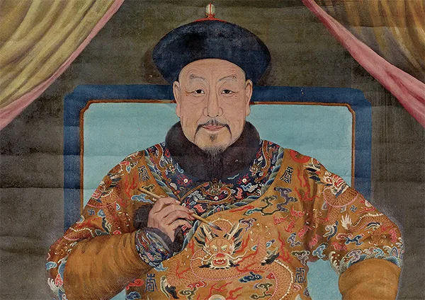 被影视剧骗了?乾隆的真实长相,全靠这个意大利人画了下来《乾隆皇帝朝服像》 历代国画 第3张-墨韵书香