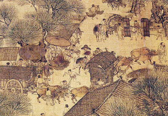 北宋 张择端 清明上河图(长卷)绢本设色北京 历代国画 第1张