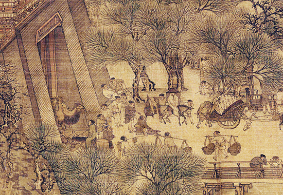 北宋 张择端 清明上河图(长卷)绢本设色北京 历代国画 第1张