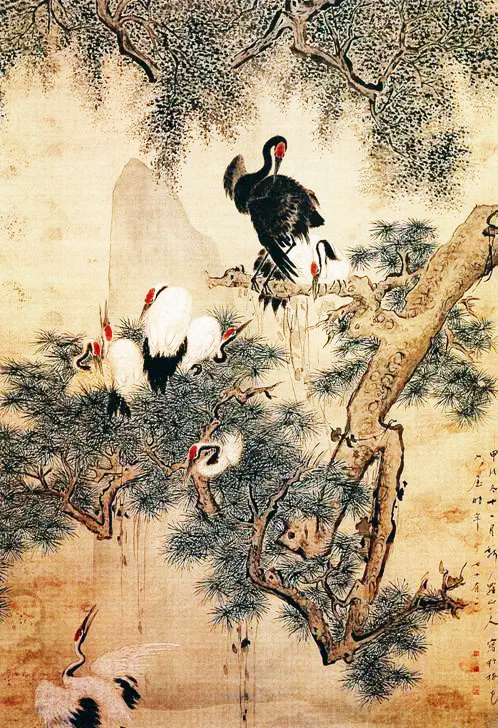 历代画家笔下的吉祥之鸟—鹤 历代国画 第6张