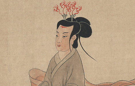 清末 于非闇 摹顾恺之女史人物卷全图绢本408x28.7