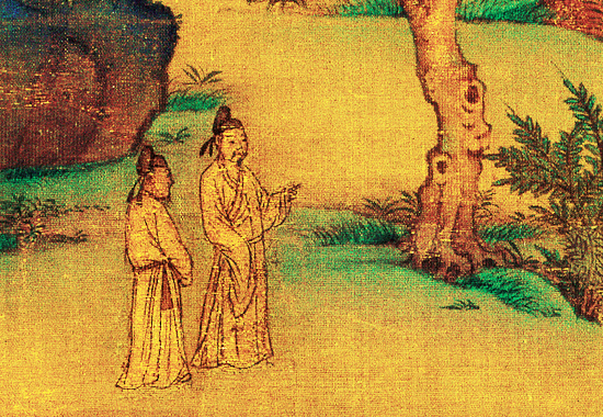 古画中的春日盛景：《江帆楼阁图》赏析
