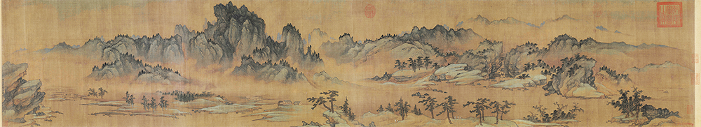 元 商琦 春山图卷绢本 39.6X217 历代国画 第4张