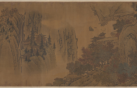 北宋 范宽 烟岚秋晓图卷（全卷）绢本30×603.3 历代国画 第3张