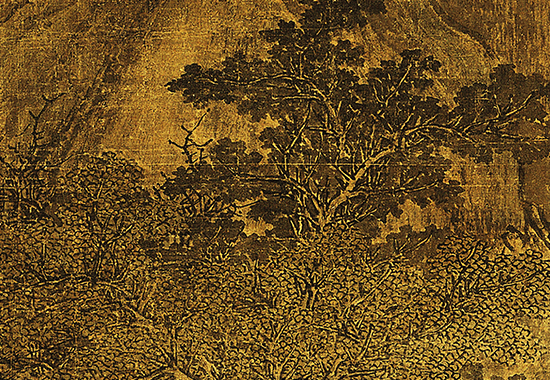 五代 关仝 秋山晚翠图 绢本