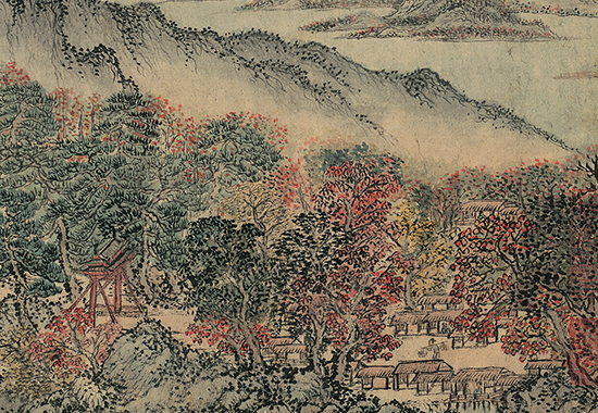 元 王蒙 太白山图卷全卷 纸本28.3x241