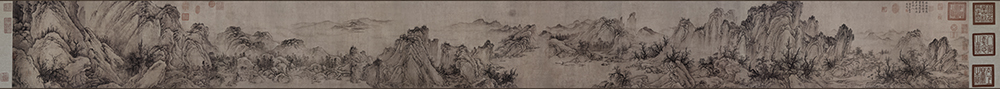金 佚名 太古遗民 江山行旅图38.42x417
