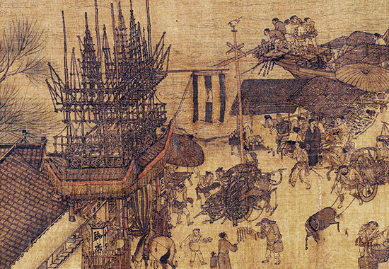 北宋 张择端 清明上河图(长卷)绢本设色北京 历代国画 第1张