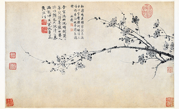 历代画家笔下的“四君子”之一——梅 历代画家笔下的“四君子”之一——梅