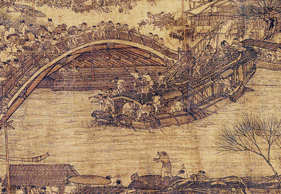 北宋 张择端 清明上河图(长卷)绢本设色北京 历代国画 第1张