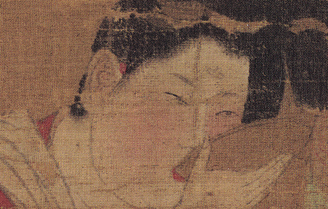 唐 佚名 宫乐图 绢本48.7x69副本 历代国画 第1张