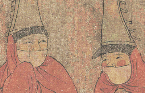 五代 (旧传胡环)番骑图 绢本26.2x143 历代国画 第3张