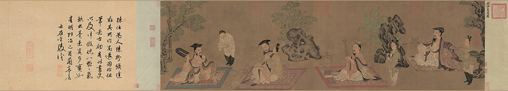 唐 孙位 高逸图全卷（竹林七贤图36x137） 绢45.8X168.7 历代国画 第4张