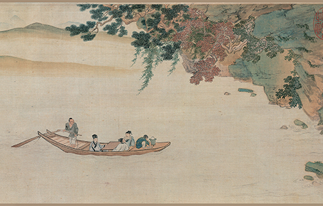 明仇英《赤壁图卷》赏析 历代国画 第1张