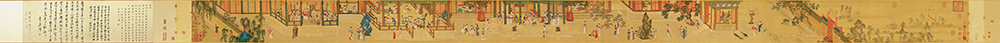 明 仇英 汉宫春晓图卷(全卷)绢本重彩30.6X574 历代国画 第8张
