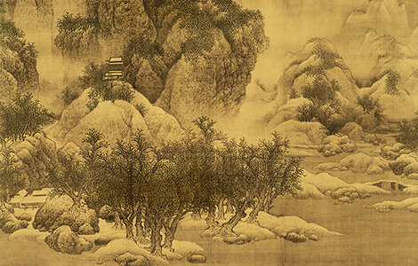 宋 范宽 雪景寒林图(新)128x103 历代国画 第1张