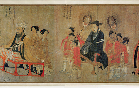 唐 阎立本 历代帝王图卷 美國波士頓藝術博物館 長卷 絹本 設色 历代国画 第1张