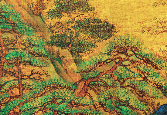 古画中的春日盛景：《江帆楼阁图》赏析