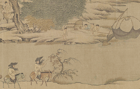 宋 佚名 雪渔图卷（全卷）绢本 历代国画 第1张