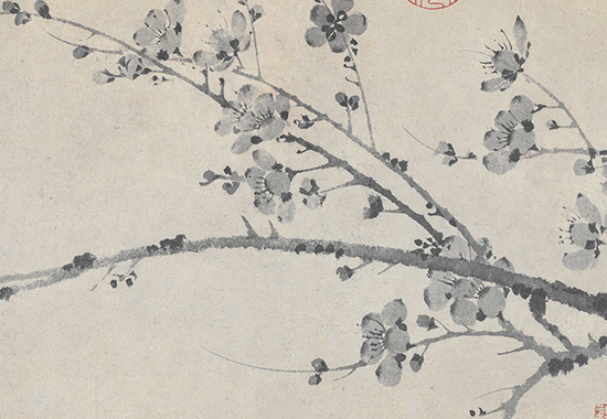 元 五家合绘卷 王冕 朱泽民 张观 方方壶 仲穆 故宫博物院纸本31.9x50.9