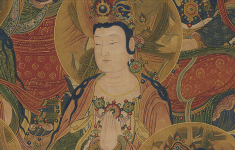 《等觉位十地菩萨像》 明代宫廷水陆画 美国克利夫兰美术馆 历代国画 第2张