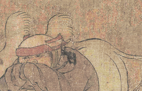 五代 (旧传胡环)番骑图 绢本26.2x143 历代国画 第3张