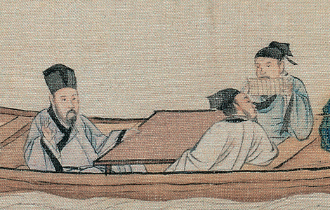 明仇英《赤壁图卷》赏析 历代国画 第6张