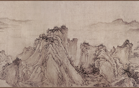 金 佚名 太古遗民 江山行旅图38.42x417