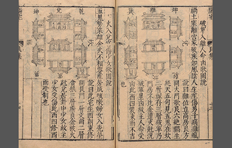 风水古籍 重订相宅造福全书.宅法全书2卷.鲁班经3卷.秘诀仙机.玉匣记1卷.阳宅大全10卷.明崇祯时期金阊严少萱刊本