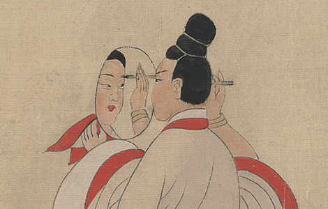 清末 于非闇 摹顾恺之女史人物卷全图绢本408x28.7