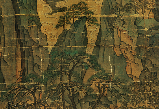 唐 李昭道 明皇幸蜀纸本55.9X81