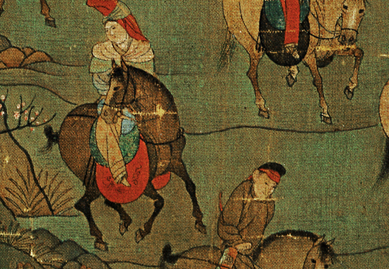 唐 李昭道 明皇幸蜀纸本55.9X81