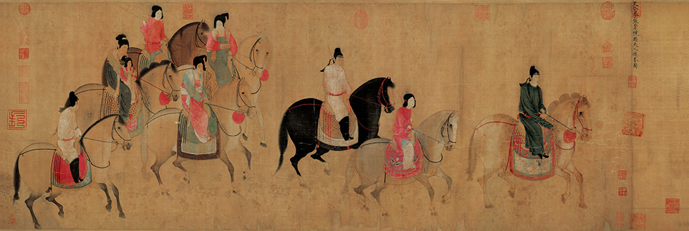 唐代的张萱画技高超,尤擅仕女画,直接影响晚唐五代的画风 名人名家 第2张