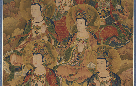 《等觉位十地菩萨像》 明代宫廷水陆画 美国克利夫兰美术馆 历代国画 第1张
